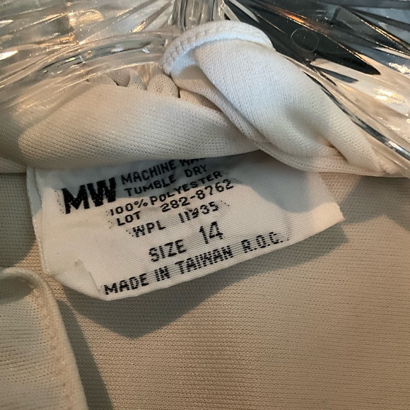 MW White Button Down Bow Blouse - Picture 3 of 3